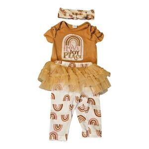 PL Baby 3M Rainbow Set w/ Tutu & Headband
